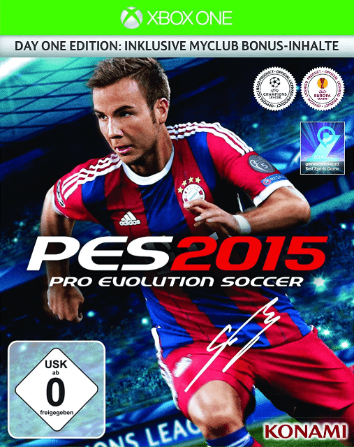 Pro Evolution Soccer 2015 box art for Xbox One